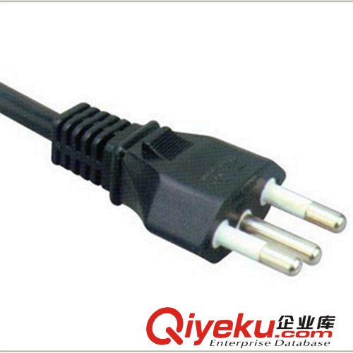 供應4.8MM插針巴西電源線 全銅巴西插頭線 半絕緣巴西電源線插頭原始圖片3