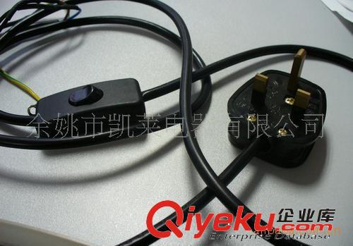 專業(yè)供應(yīng)英式三極電源插頭/英式組裝插頭電源線配303開關(guān)電源原始圖片2