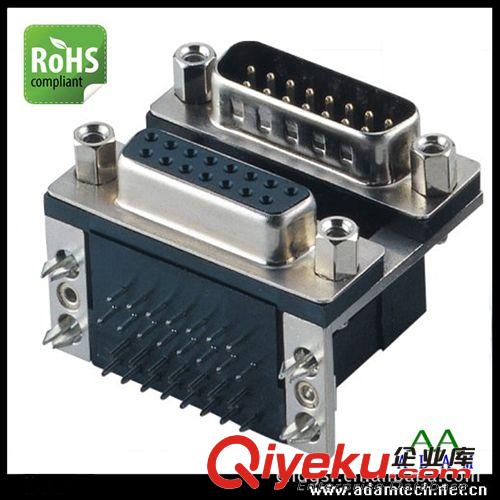 廠家供應(yīng)D-SUB雙胞胎連接器DR9公對15母雙胞胎連接器廠家 電源原始圖片3