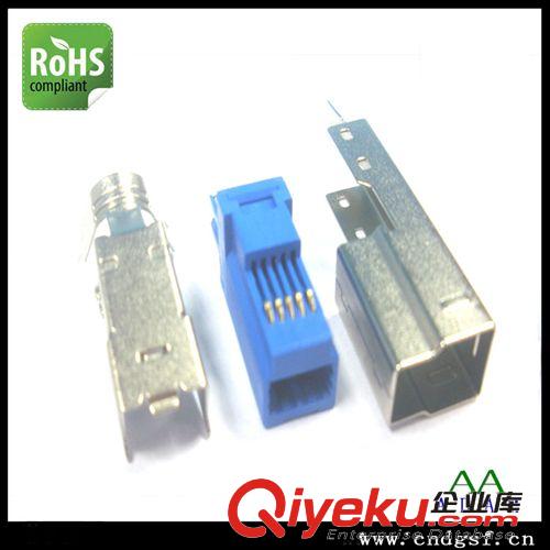 廠家生產(chǎn)USB3.0插座USB3.0連接器插口B公3.0焊線式連接器環(huán)保產(chǎn)品