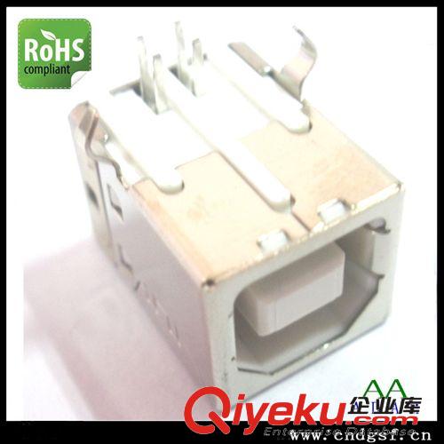 USB連接器USB接口USB B母90度彎腳白膠廠家專業(yè)生產(chǎn)品質穩(wěn)定原始圖片3