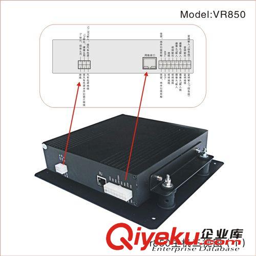 四路D1硬盘车载录像机主机