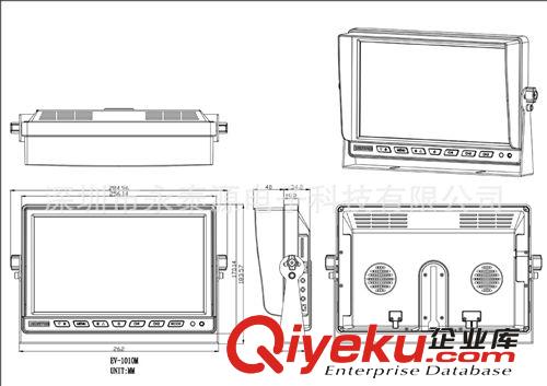 EV-1010M 10.1寸公交車校車專用顯示器 超市煤礦監(jiān)控顯示器