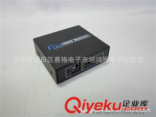 廠家直銷高清hdmi一進二出HDMI 分配器，1080P 迷你鐵殼 hdmi分配