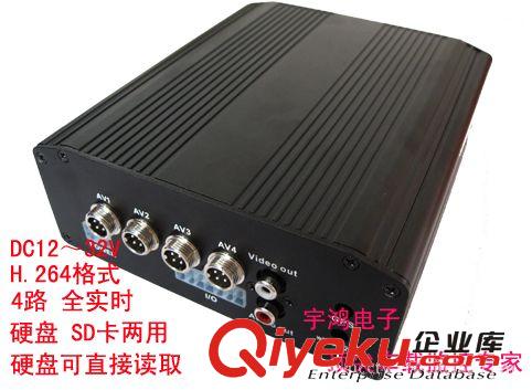 车载SD卡录像机 车载DVR 4路 车载硬盘录像机 公交车专用录像机