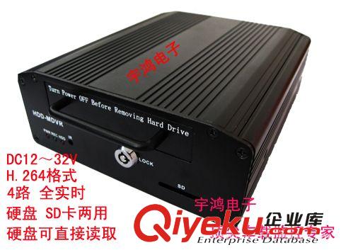 车载SD卡录像机 车载DVR 4路 车载硬盘录像机 公交车专用录像机