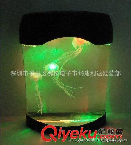 供應水母水族箱 電子水母 減壓 新奇特 海底世界背景 情人節(jié)禮物