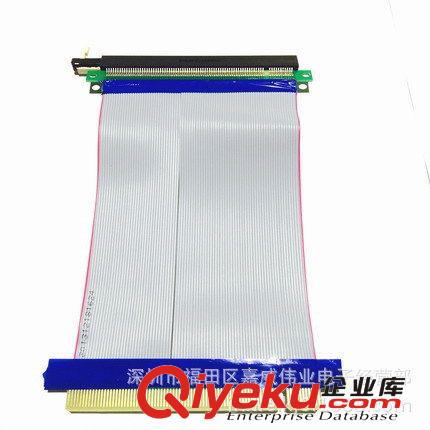 pci-e 1X 轉(zhuǎn)16X 加強(qiáng)版顯卡延長(zhǎng)線 帶輔助供電  30CM