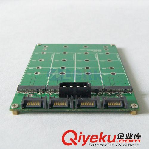 M.2(NGFF)x4 port 對 SATA IIIx4 port 轉(zhuǎn)接卡