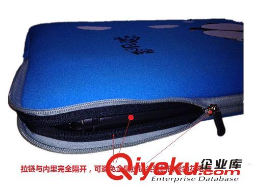 批發(fā)酷巴熊筆記本內(nèi)膽包 卡通雙層防振拉鏈包 時尚電腦保護套原始圖片3