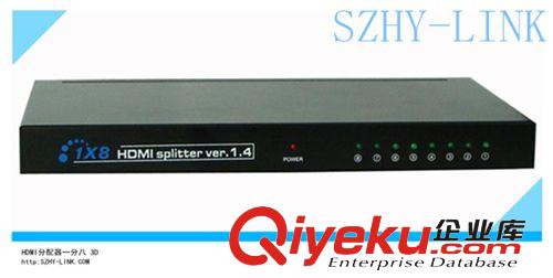 szhy-link HDMI SPLITTER 8 PORTS/HDMI分配器一進(jìn)八出