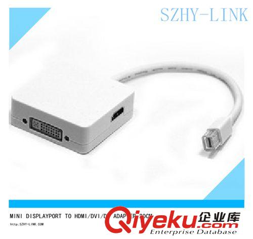 MINI DISPLAYPORT三合一線/ MINI DP TO DP/HDMI/DVI線原始圖片2