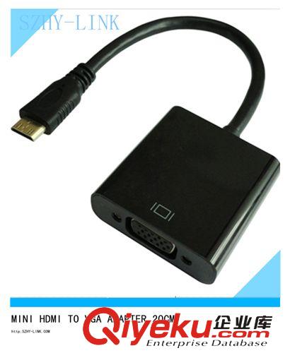 MINI HDMI轉VGA線/ MINI HDMI轉VGA ADAPTER szhy-link