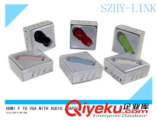 HDMI F TO VGA F With Audio Adapter 藍(lán)色原始圖片2