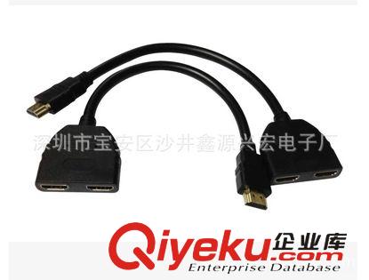 HDMI 一分二線一拖二連接線HDMI一轉二轉換線　HDMI一分二轉換線