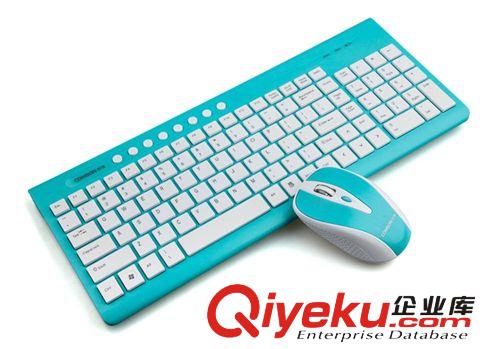 [藍(lán)色]CK-420U 創(chuàng)享彩色精靈超薄巧克力多媒體電腦鍵盤(pán)[USB]