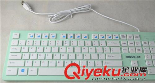 [綠色]CK-420U 創享彩色精靈超薄巧克力多媒體電腦鍵盤[USB]原始圖片2