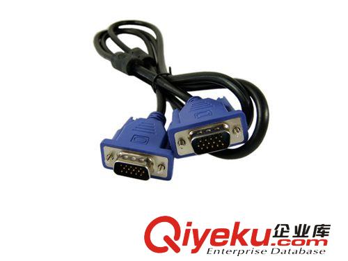 廠家批發(fā) 1.5米 蘭色頭VGA 公/公 3+5連接線[雙磁環(huán)]原始圖片3