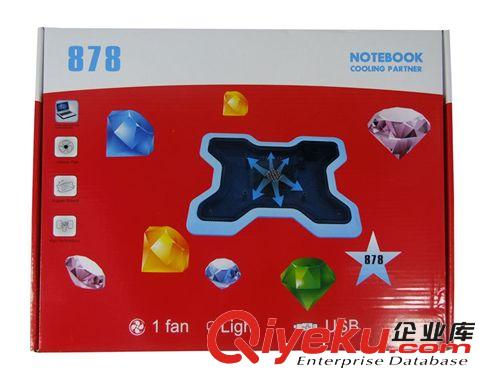 [黑色]878尊貴型筆記本散熱器 散熱墊批發(fā)  電腦配件批發(fā)原始圖片3