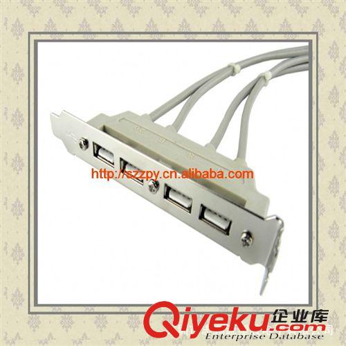 USB 2.0 --4口USB擋板線 四口擴(kuò)展擋板主板USB 擋板擴(kuò)展線