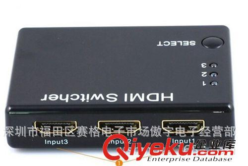 廠家供應：hdmi3 進1 出切換器  3X1 HDMI 切換器原始圖片3