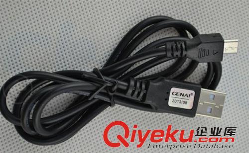 歌奈 3A USB數(shù)據(jù)充電線 黑白色 雙色圓線 手機(jī)配件批發(fā)原始圖片2