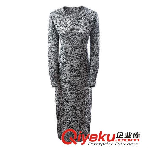 WK-922 歐美2014秋季新款 加長(zhǎng)款套頭長(zhǎng)袖針織衫  女士原始圖片2