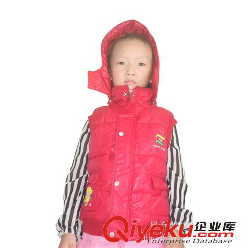 童裝 兒童羽絨馬甲 男童女童背心連帽卡通馬甲 坎肩原始圖片3