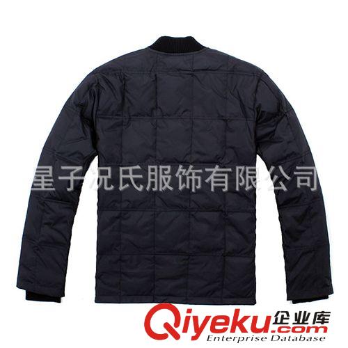 加工定做 深蘭色男式羅紋防寒羽絨服內膽原始圖片2