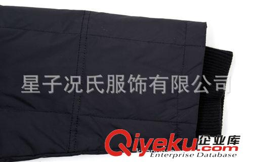 加工定做 深蘭色男式羅紋防寒羽絨服內膽原始圖片3