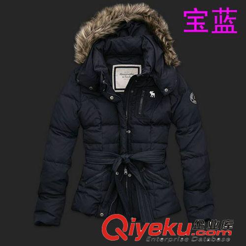 供應女式休閑羽絨服AF女式羽絨服 af腰帶修身羽絨服原始圖片3