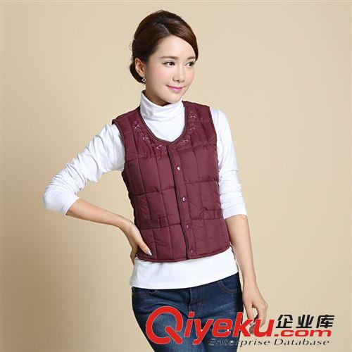 衫宣 供應(yīng)經(jīng)典爆款 低價(jià)批發(fā) 女士羽絨馬甲 女士背心 1236開袋原始圖片3