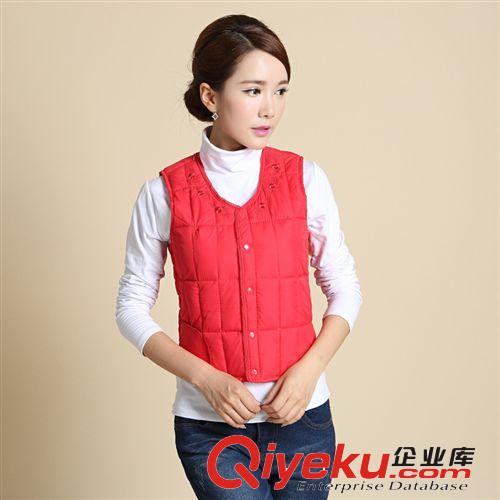 衫宣供應(yīng) 女士羽絨馬甲 羽絨服背心 馬甲背心 女款馬甲 1237貼袋原始圖片2