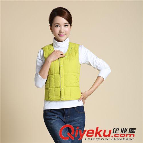 衫宣供應(yīng) 女士羽絨馬甲 羽絨服背心 馬甲背心 女款馬甲 1237貼袋原始圖片3