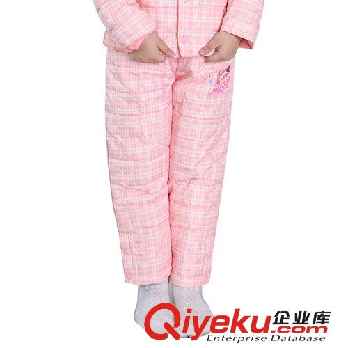 衫宣 兒童羽絨褲 女童褲 童裝褲 兒童羽絨褲 內(nèi)膽褲 80%絨格子褲原始圖片3