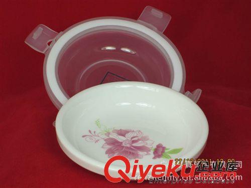 家貝牌 511A家庭保溫密封不透氣陶瓷gd禮品透明蓋保鮮碟密封盒原始圖片3