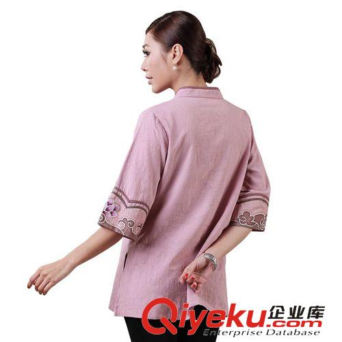 新款 品唐齋民族風漢服女裝 中國風棉麻手繪女士唐裝上衣[13029]原始圖片2