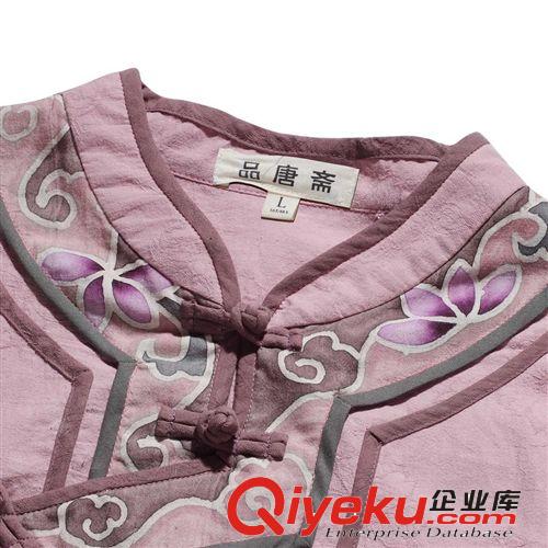 新款 品唐齋民族風漢服女裝 中國風棉麻手繪女士唐裝上衣[13029]原始圖片3