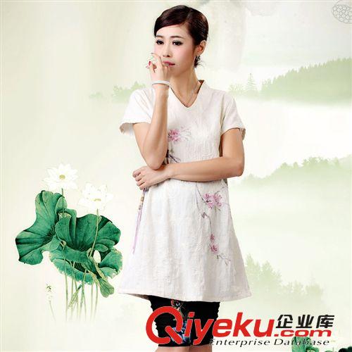品唐齋唐裝上衣女棉麻民族風旗袍女士改良漢服女裝夏裝廠家直銷