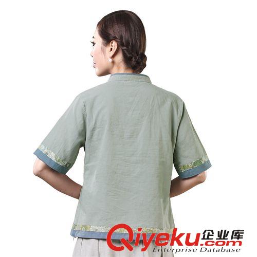 品唐齋唐裝上衣女棉麻民族風旗袍女士改良漢服女裝夏裝廠家直銷原始圖片2