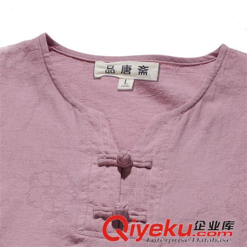 新款 民族風女裝夏裝上衣棉麻唐裝漢服品唐齋廠家批發[13033]原始圖片3