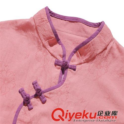 品唐齋2013夏裝新款女上衣盤扣棉麻漢服中國風(fēng)中式改良立領(lǐng)唐裝原始圖片2