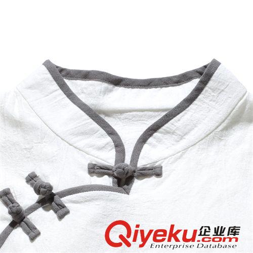手繪旗袍上衣款棉麻大碼中式女裝改良漢服批發唐裝女士夏裝原始圖片3