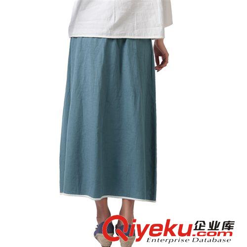 廠家直銷 混批品唐齋 經(jīng)典休閑中國(guó)風(fēng)寬松棉麻唐裝裙裝[q13023]原始圖片2