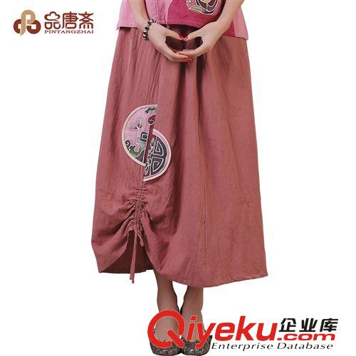 唐裝廠家批發(fā)女士棉麻手繪休閑褲女裝大碼時尚闊腿褲長褲[K13024]