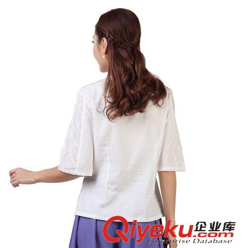 品唐齋 2013夏裝新款唐裝上衣女民族風(fēng)手繪改良休閑漢服