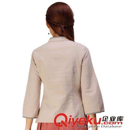 春秋女士新款女士改良手繪 中式女 裝媽媽裝旗袍唐裝 中袖女裝原始圖片2