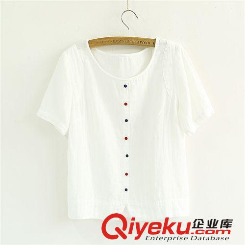 105-0278日系秋款新品原宿風(fēng)個(gè)性貼標(biāo)條紋拼接做舊牛仔衫長(zhǎng)款襯衫