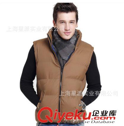 來圖生產(chǎn)男式羽絨馬甲生產(chǎn)定做秋冬季羽絨背心馬甲定制羽絨馬甲