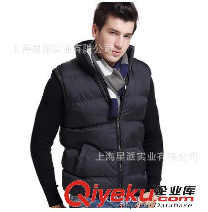 來圖生產(chǎn)男式羽絨馬甲生產(chǎn)定做秋冬季羽絨背心馬甲定制羽絨馬甲原始圖片3